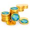 80ct Earth Day Candy Chocolate Coins Party Favors Giveaways (80 Pack) - By Just Candy